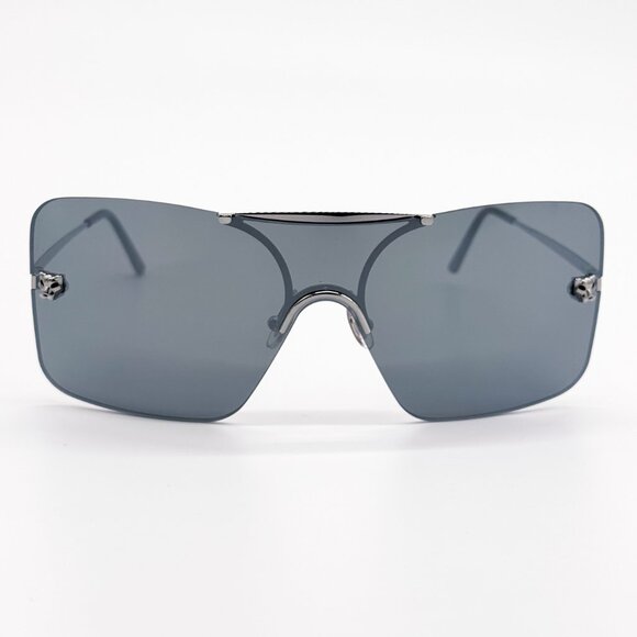 NEW CARTIER CT0023S 001 UNISEX SILVER SUNGLASSES CT0023S 001